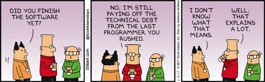 dilbert technical debt