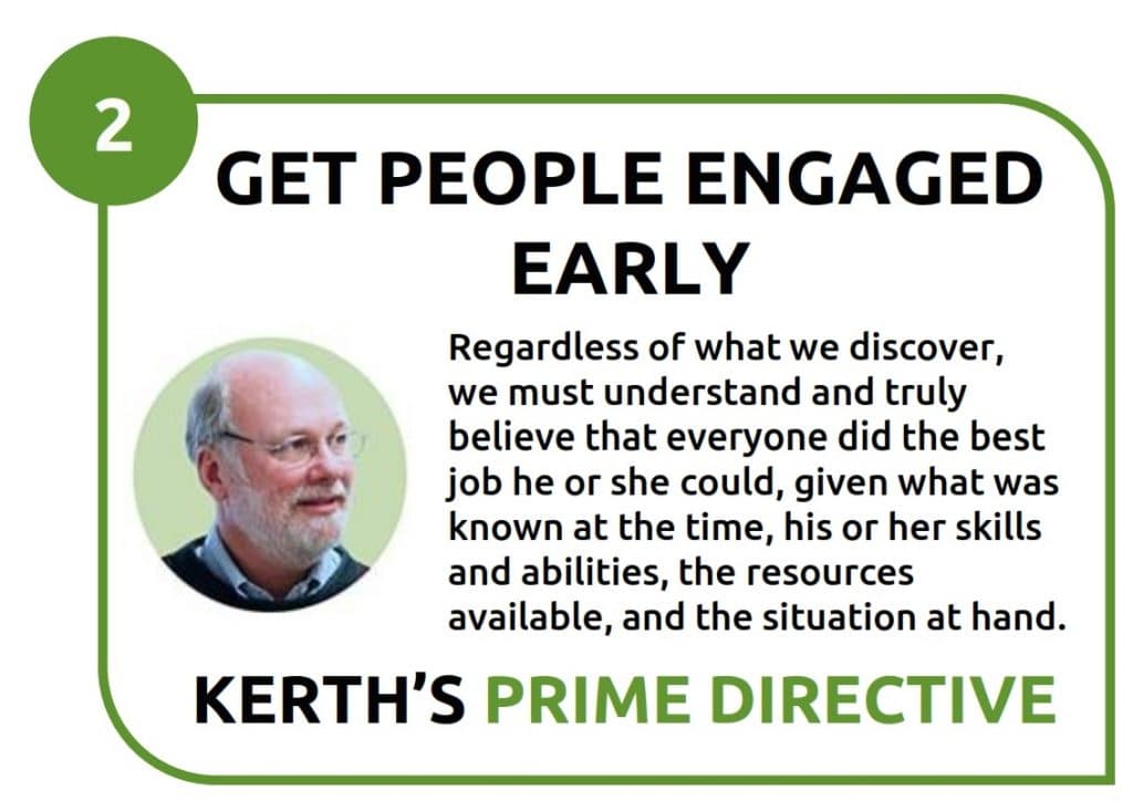 2 -get people engaged early