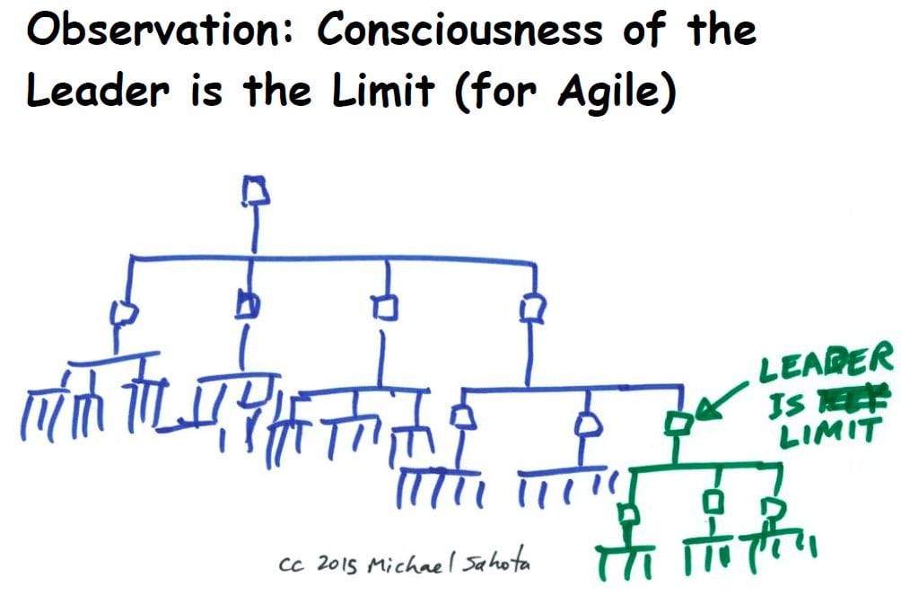 Consciousness of the leader is the limit