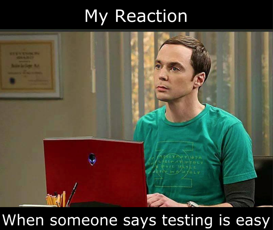 Testing is Easy Meme agile tester